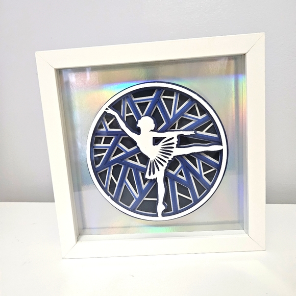 Dancer Shadow Box 3D Art Holographic Background - Picture 3 of 14